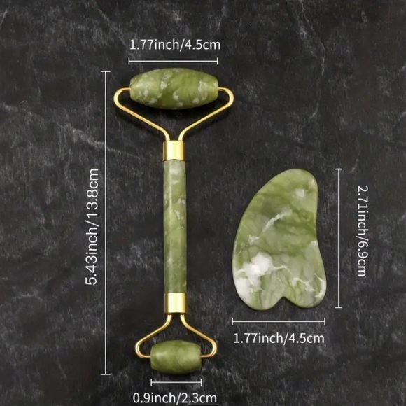 Jade Roller And Gua Sha Tools Set Beauty Tools Skin Care NEW! - Picture 4 of 7